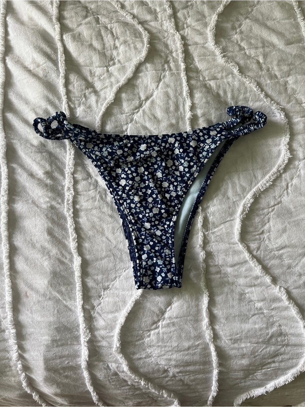 Navy Floral Bikini Bottom